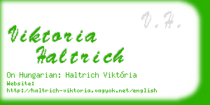 viktoria haltrich business card